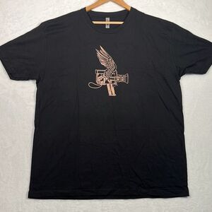 FOO Fighters‎ slam dance concert release band black gold T-shirt Men 2XL